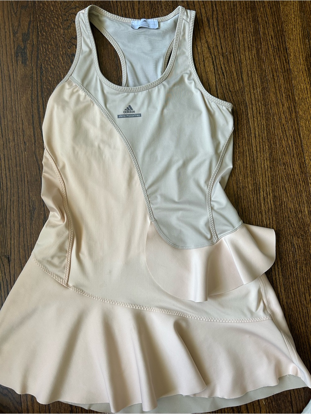 Adidas by Stella McCartney Classic Barricade Pale Pink Racerback dress
